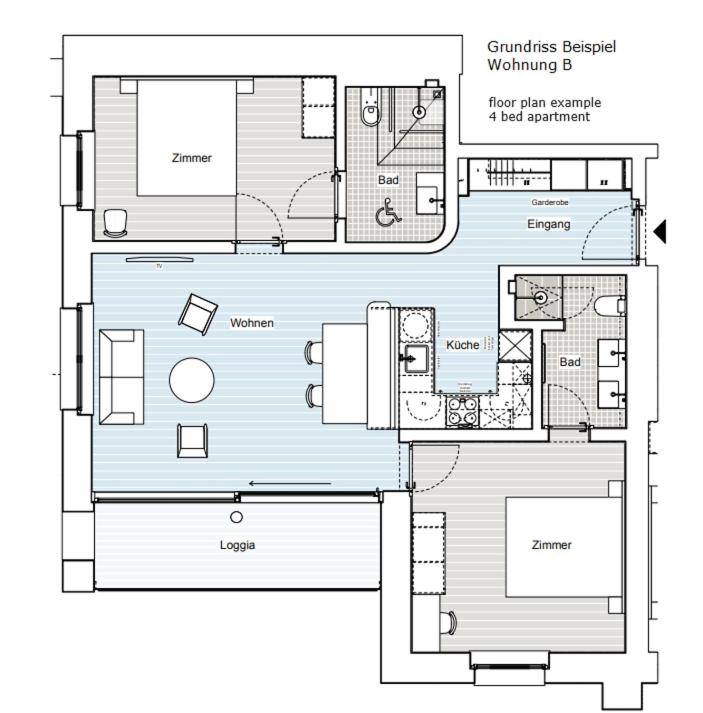 Hotel Maistra 160 - Apartment mit 2 Schlafzimmern - 1