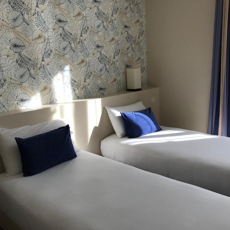 Hotel Le Havre Bleu - Chambre Lits Jumeaux - 1