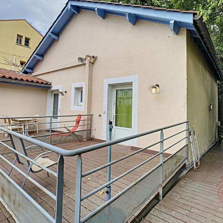 Charmant F2 climatisé avec terrasse, proche Thermes, parking privé, animaux acceptés - FR-1-451-163 - Appartamento con 1 Camera da Letto - 12