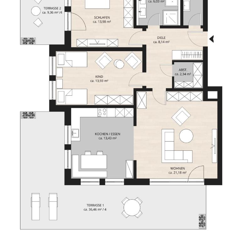 Ferienwohnung Wietek - Apartment mit 2 Schlafzimmern - 17