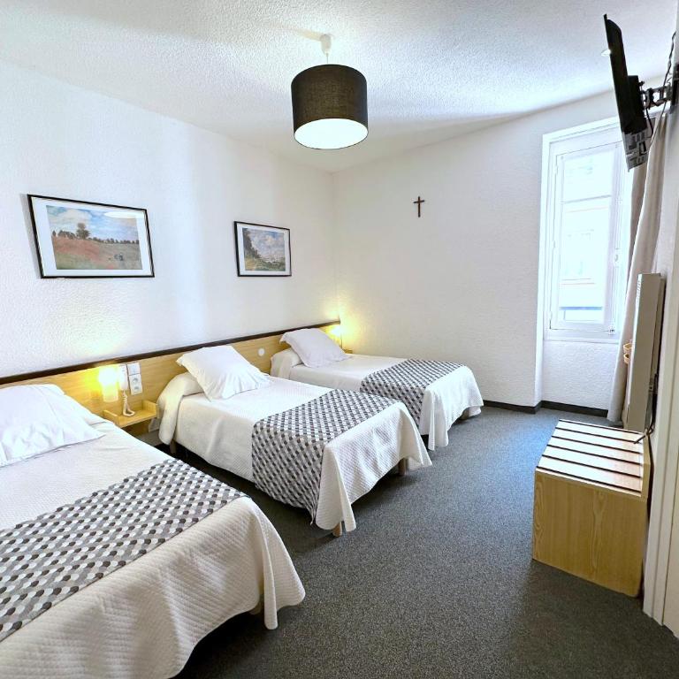 Hôtel Peyramale - Dreibettzimmer - 3