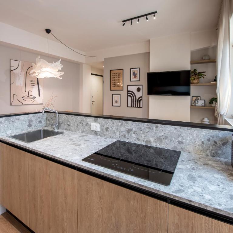 224 - Ma & Ma Luxury Apartment, 500metri da mare e spiaggia, vicino alla Baia del Silenzio - PARCHEGGIO GRATIS PRIVATO INCLUSO - Appartamento con 1 Camera da Letto - 4