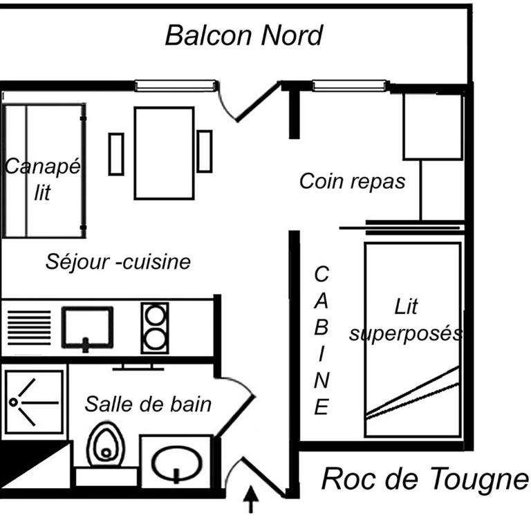 Charmant Studio Méribel - Centre, Animaux Admis - FR-1-182-202 - Studio - 2