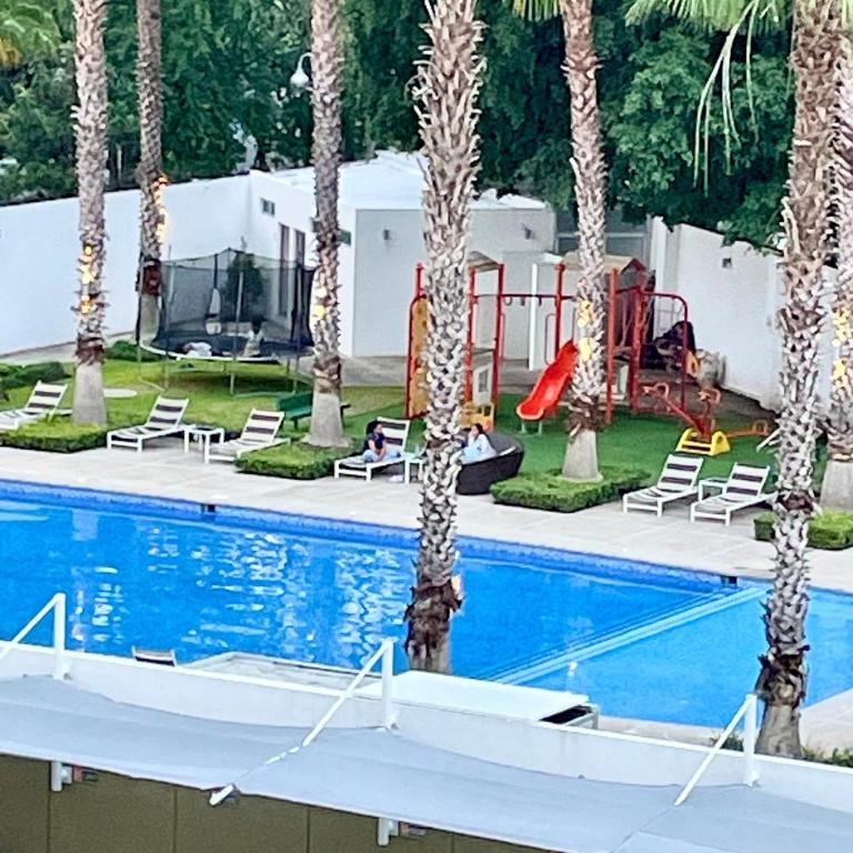 3 Bed sheets with pool and Gym in "Uno Urban Life - Three-Bedroom Apartment - 33