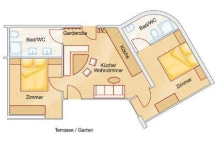 Annas Garten inklusive Super Sommer Card Sommer 2026 - Two-Bedroom Apartment - 5
