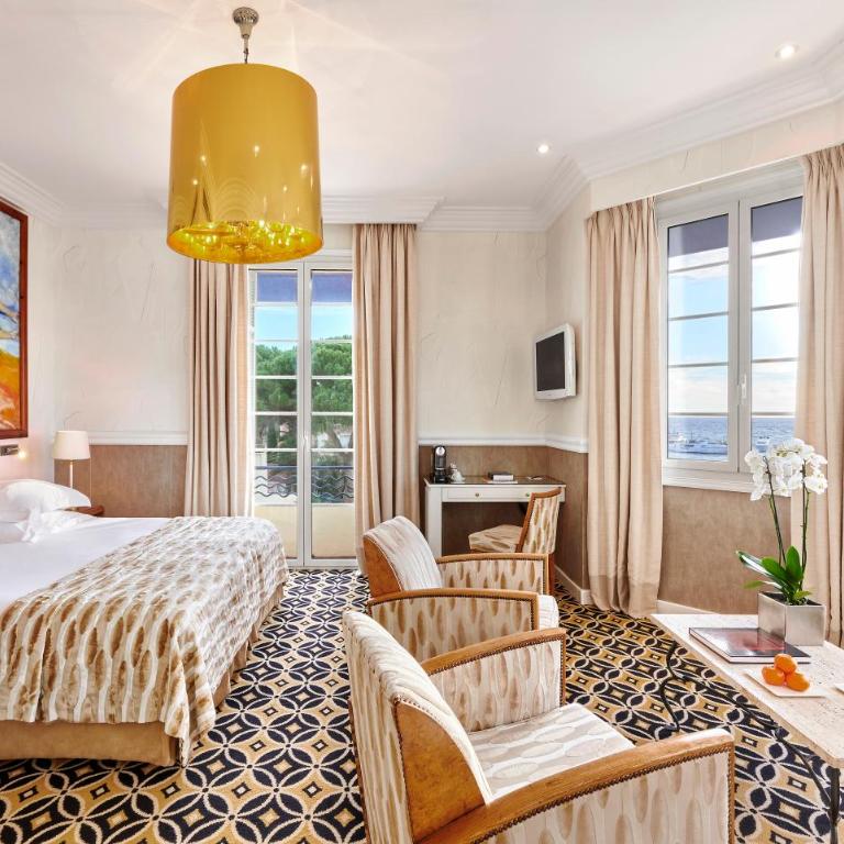 Hôtel Belles Rives - Chambre Double avec Vue Panoramique sur la Mer - 1