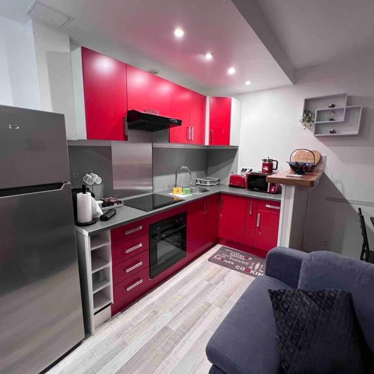 Le Red Light : Apt 4 Prs, Clim, 300m des plages - Apartment mit 1 Schlafzimmer - 7