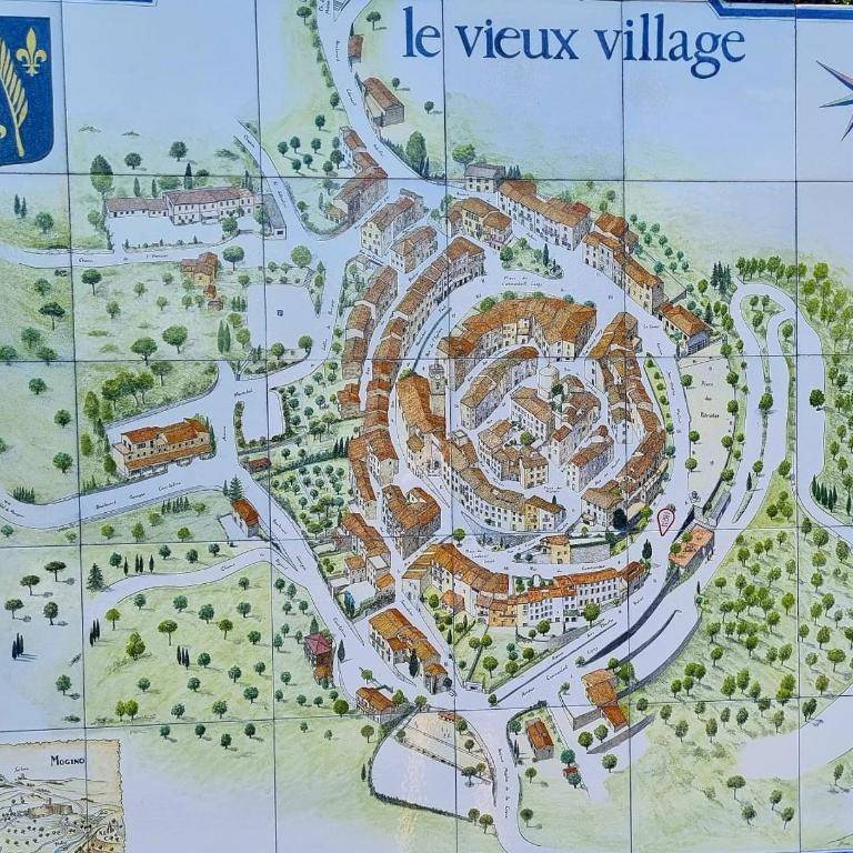 TOWNHOUSE MOUGINS in the old village, fantastic view, sea and mountains - Maison 3 Chambres - 20