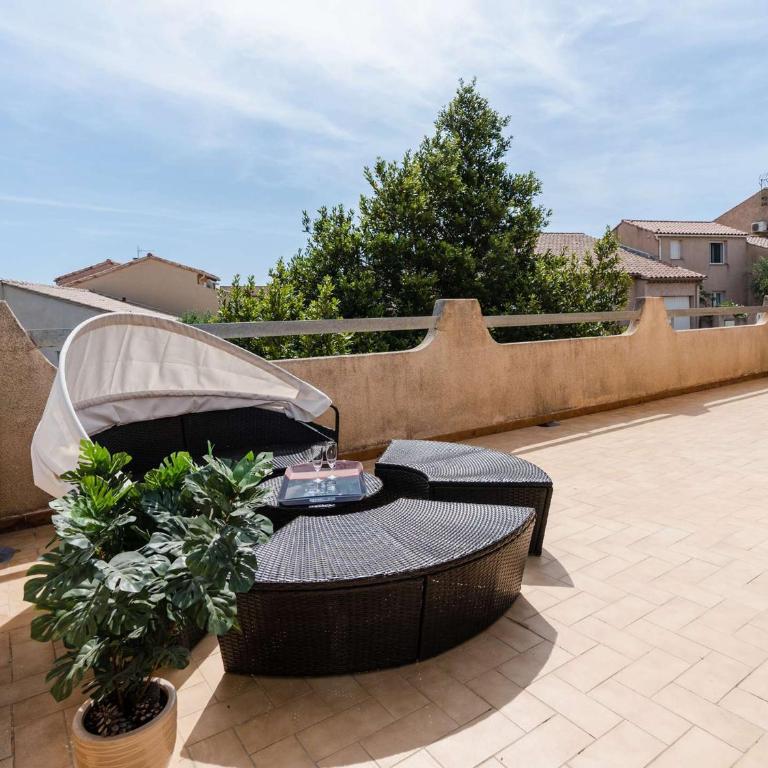 Villa familiale spacieuse à Narbonne-Plage pour 6 pers, parking privé, animaux admis - FR-1-409-194 - Villa - 1
