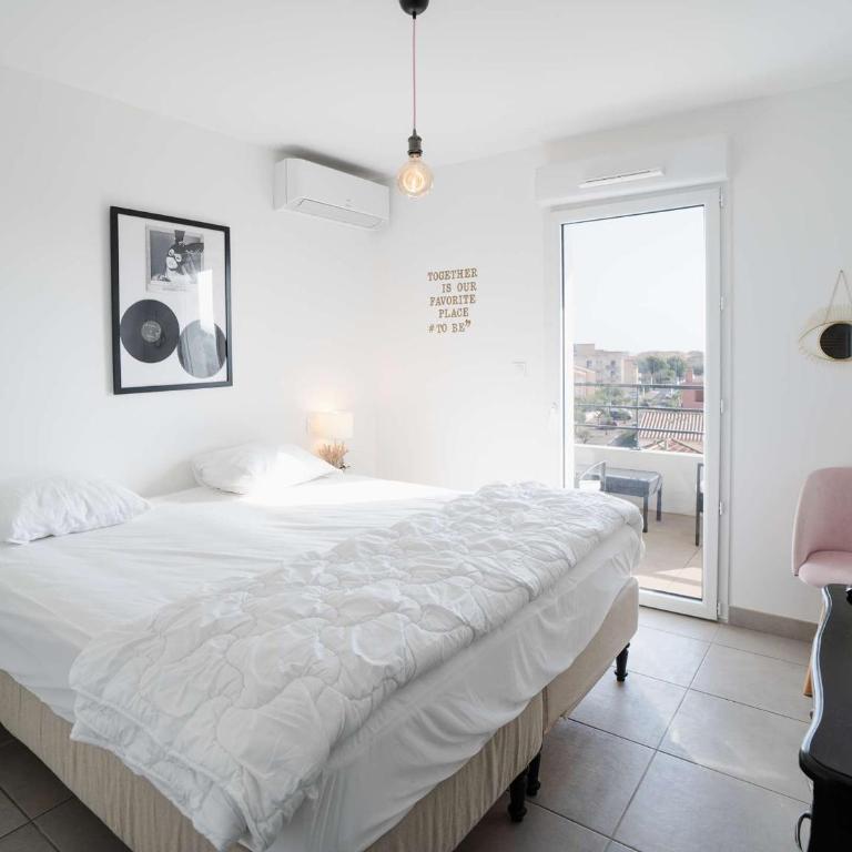 Appartement lumineux et climatisé avec WIFI et parking à Narbonne-Plage - FR-1-409-202 - Apartment - 5