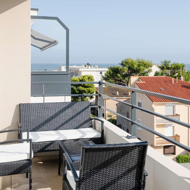Appartement lumineux et climatisé avec WIFI et parking à Narbonne-Plage - FR-1-409-202 - Apartment - 12
