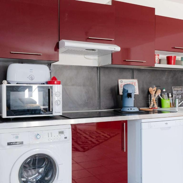 Charmant T2 en rez-de-jardin avec piscine, garage et WIFI à Narbonne-Plage - FR-1-409-208 - Apartment - 6