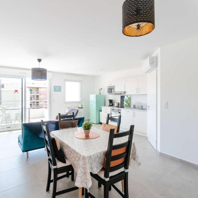 T3 climatisé, proche plage, neuf, WIFI inclus, parking privé - FR-1-409-230 - Apartamento - 5