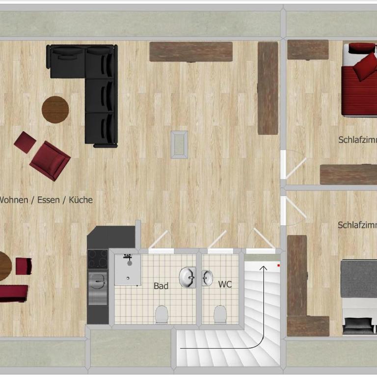 Ferienwohnung Rauschbergblick - Apartment mit 2 Schlafzimmern - 22