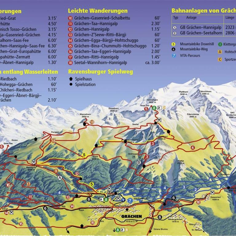 Chalet Sven & Marc Grächen, Niedergrächen Vallis - Haus mit 4 Schlafzimmern - 76