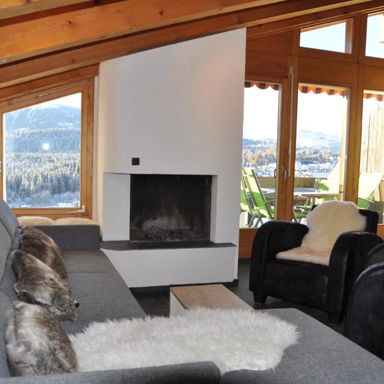 Crap da Flem - 3.5 Zimmer Ferienwohnung am Sonnenhang von Flims - Apartment mit Blick auf die Berge - 12