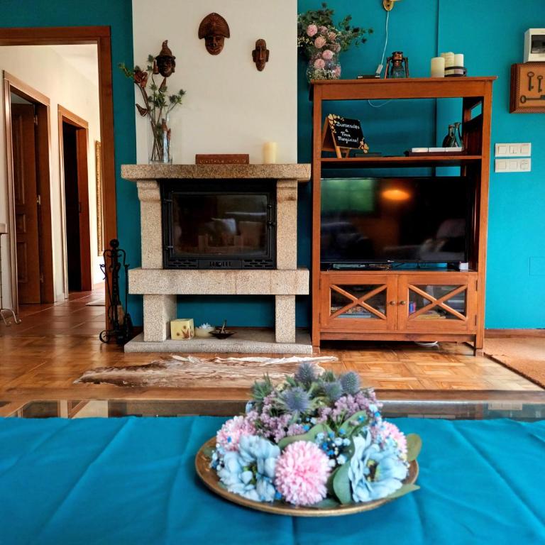 Casa Rural Pontevedra con piscinajardínbarbacoa - Four-Bedroom House - 58