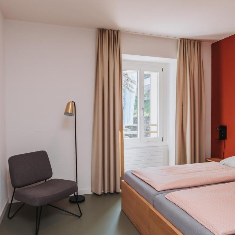 Montreux Youth Hostel - Zweibettzimmer mit Gemeinschaftsbad - 1