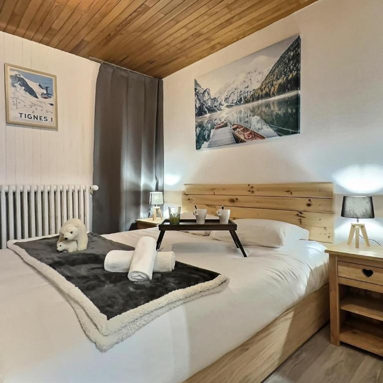 Appartement Tignes 2100 - 4-6 personnes - 1 chambre - 4 lits - Wifi haut débit - Parking couvert inclus - Apartment mit Blick auf die Berge - 4