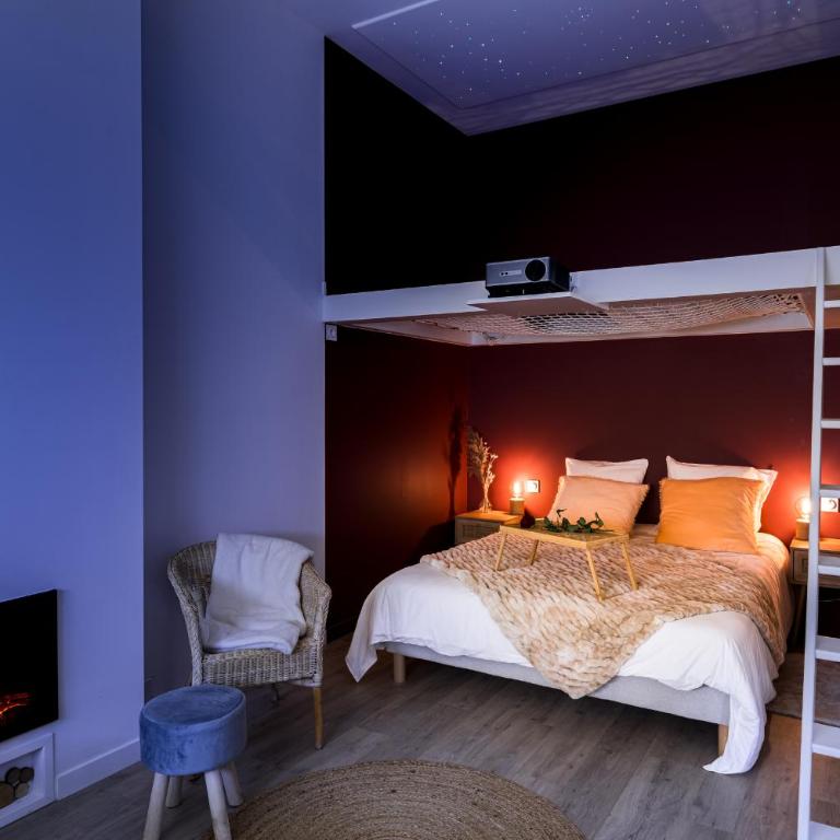 Suite Évasion Céleste Balnéo et Ciné proche Zénith - Appartamento con 1 Camera da Letto - 2