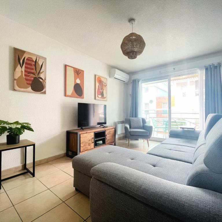 Joli T2 climatisé proche centre avec parking privé et loggia - Sète - FR-1-338-544 - Apartment - 5