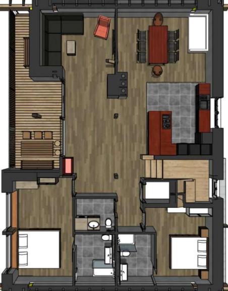 12er Loft - Two-Bedroom Apartment - 34