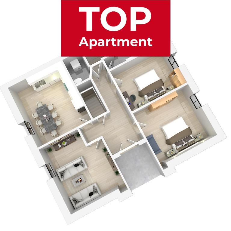 100 qm Apartment 1 - near highway - Apartamento de 2 dormitorios - 1