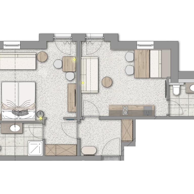 Hotel Alpenaussicht Obergurgl - Apartment mit 1 Schlafzimmer - 1