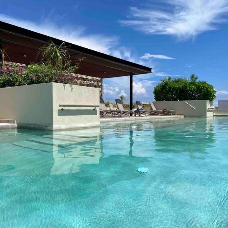 Cozy loft with poolside terrace - One-Bedroom Apartment - 36