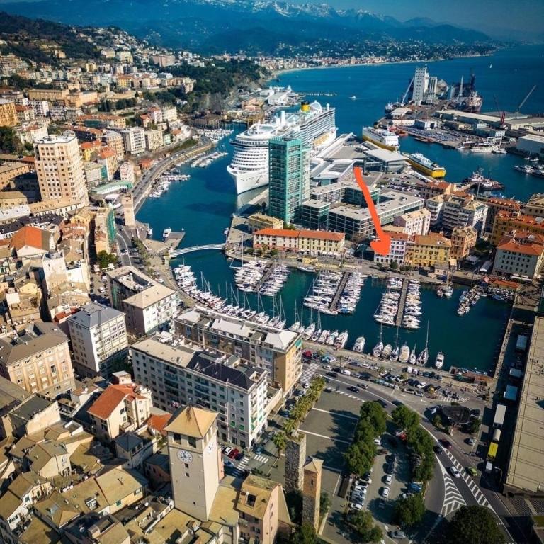 Vista sulla marina, AC, ascensore - Appartamento con 2 Camere da Letto - 37