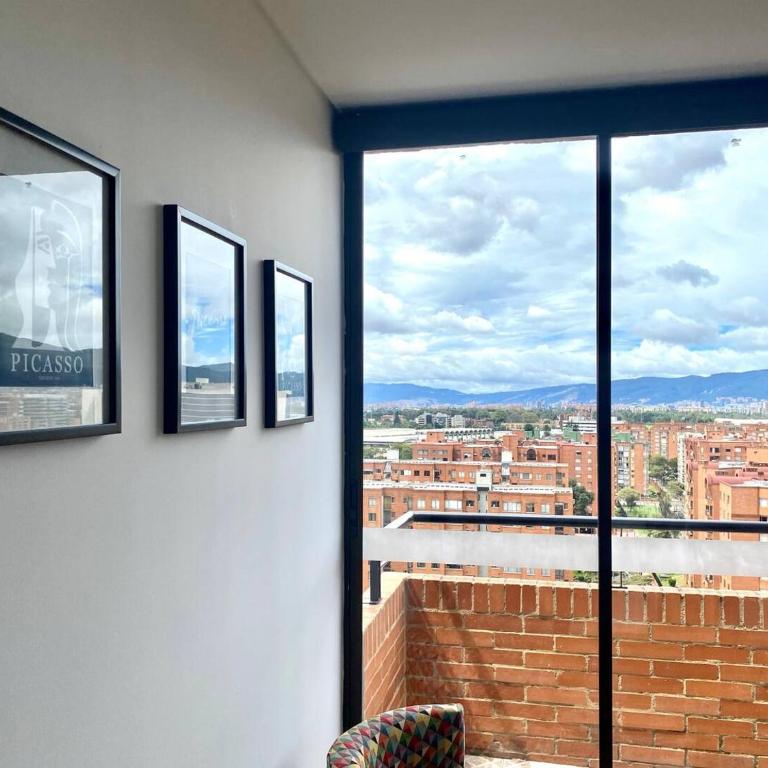 Apartamento Park Way Bogotá Embajada - Apartment with Balcony - 17