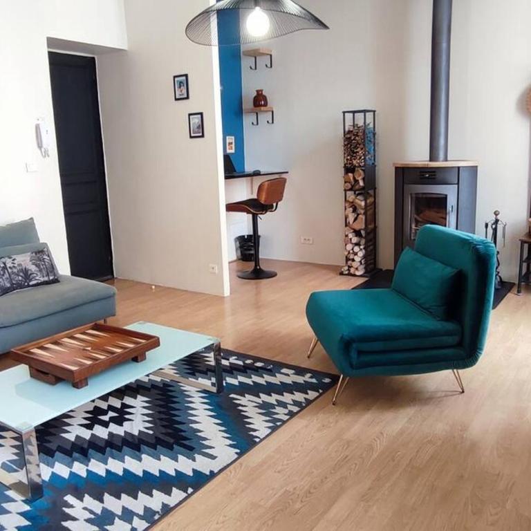 Duplex-4 pers-Clim-Stat gratuit-5mn Centre ville - Appartement 2 Chambres - 4