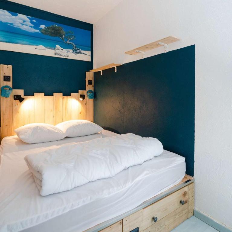 Appartement T2 bord de mer 2 pers, animaux admis, parking public, location draps & serviettes - Appartement 1 Chambre - 14