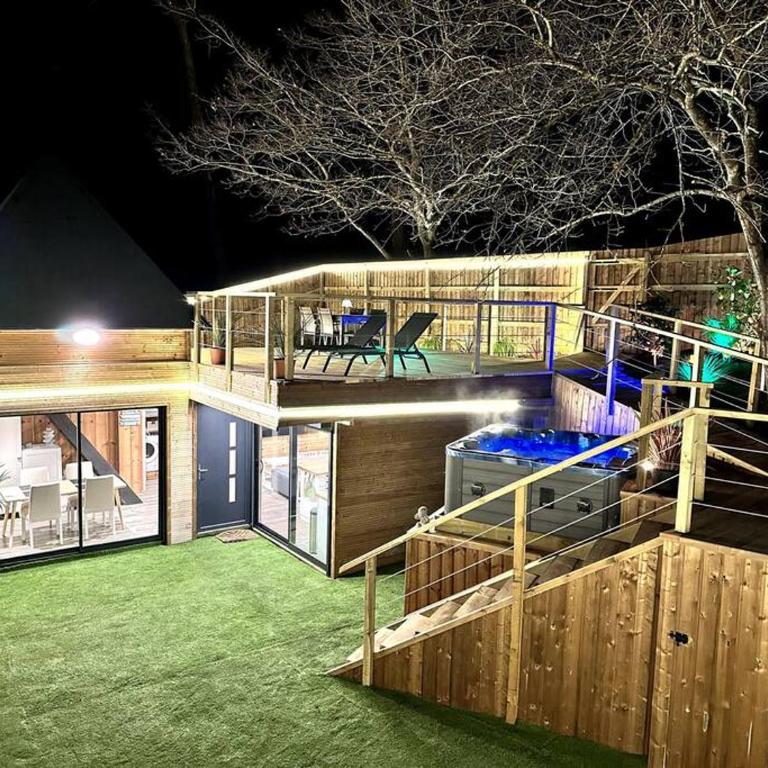 Chalet et Jaccuzy sur la plage - Chalet 1 Chambre - 7