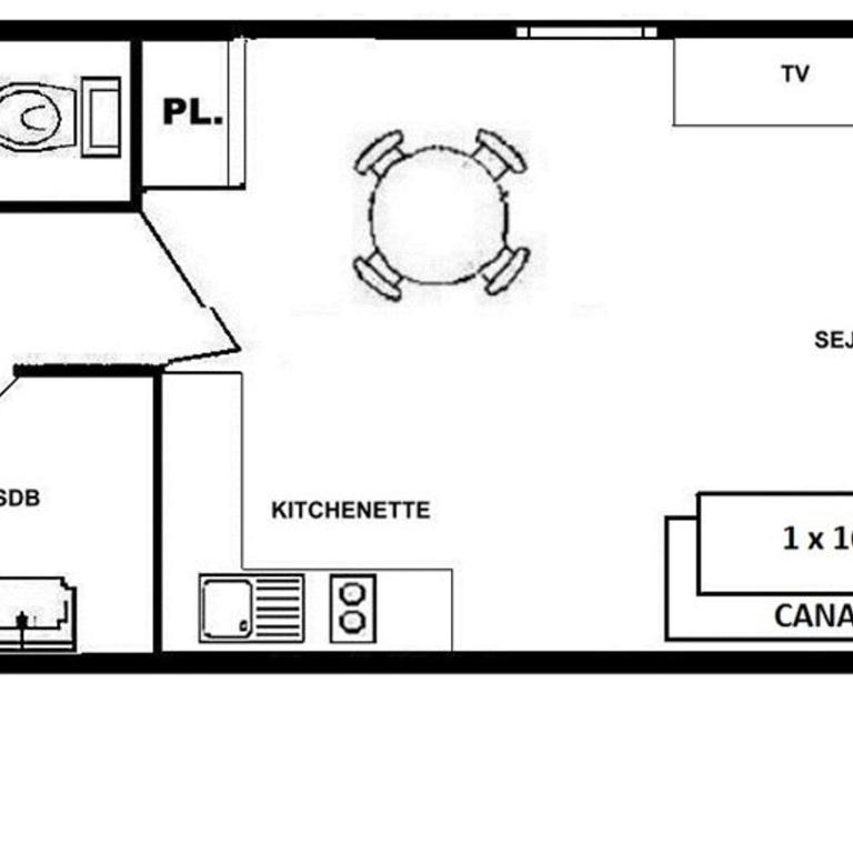 Studio alcôve Les Saisies, 4 pers, proche commerces - Appartement 1 Chambre - 4