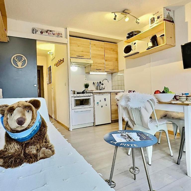 Studio cabine avec balcon Sud à 5 min des pistes, wifi inclus - FR-1-411-905 - Monolocale - 3