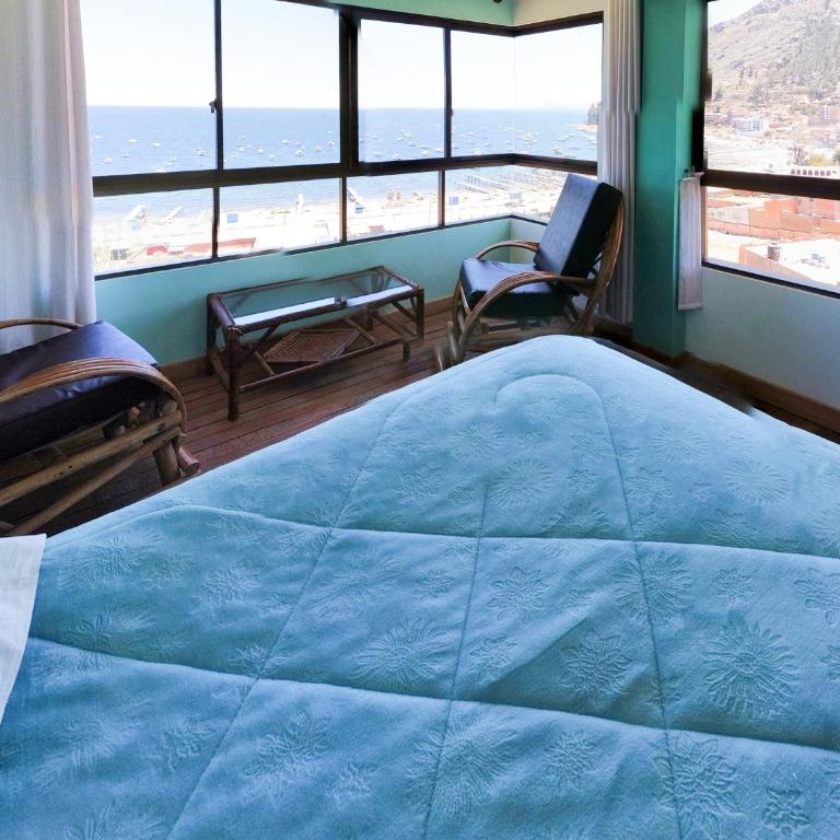 Casa Hostel Sauta Suite - Habitación Doble con vistas al lago - 2 camas individuales - 1