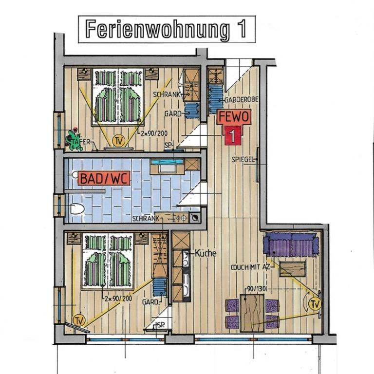 Königsblick Poppler - Apartment mit 2 Schlafzimmern - 1