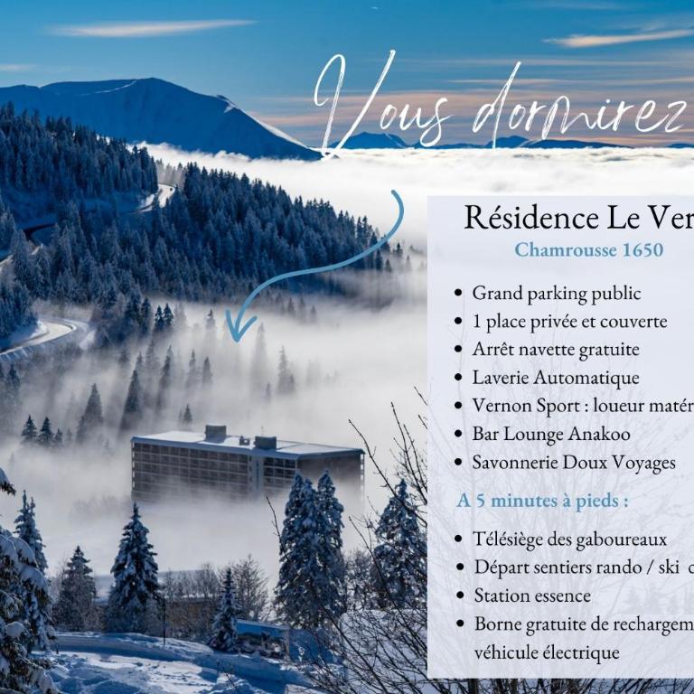 Studio NATHEN - Parking - Wifi - Balcon Sud ouest - Chamrousse 1650 - Monolocale con Vista Montagna - 13