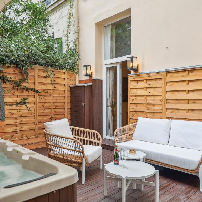 Suite luxueuse avec jardin privé Sauna et Jacuzzi - Appartement 1 Chambre - 3