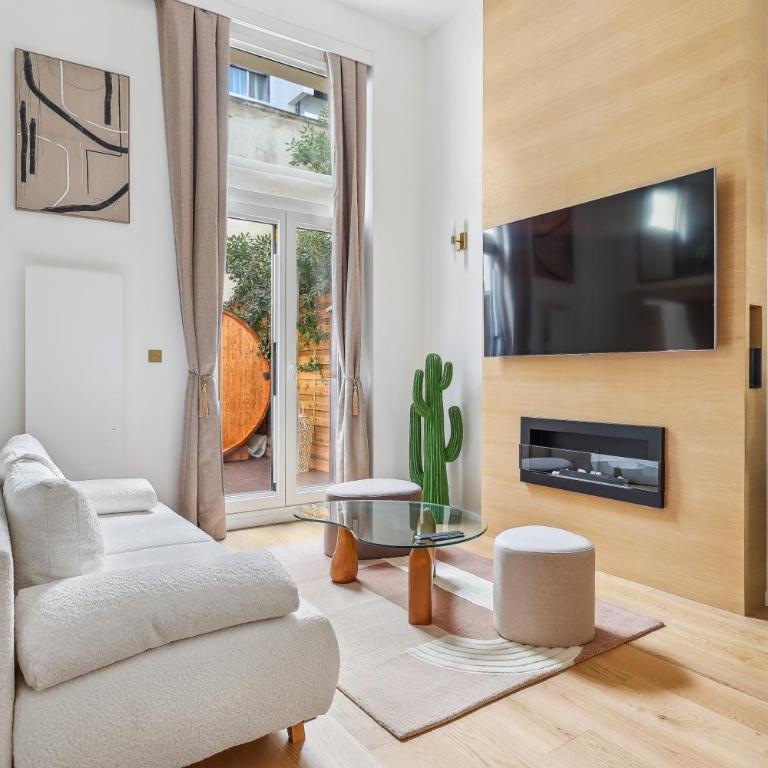 Suite luxueuse avec jardin privé Sauna et Jacuzzi - Appartement 1 Chambre - 13