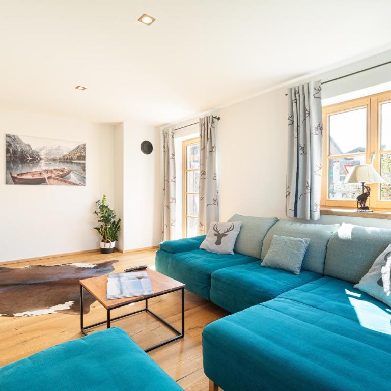 "Fewo am Dorfplatz" - Annehmlichkeiten von 4-Sterne Familien-und Wellnesshotel Viktoria können mitgenutzt werden - Apartment mit Blick auf die Berge - 3