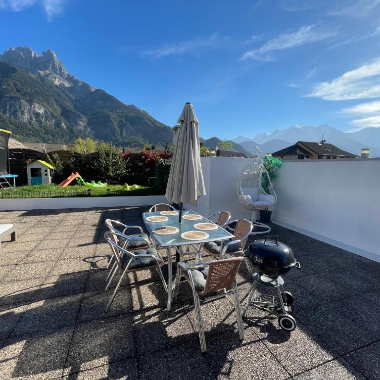 Le petit paradis au pied du Monte Blanco,jacuzzi privé, Rooftop,air de jeux - Appartement 2 Chambres - 24