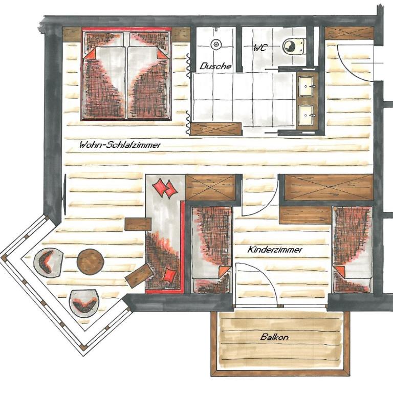 Hotel Der Löwe Leogang - Familiensuite - 4