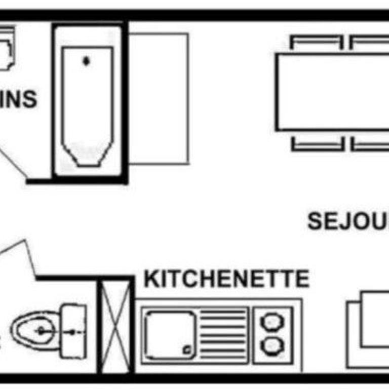 Studio cabine 4 pers aux Saisies, proche commerces - Appartement 1 Chambre - 8
