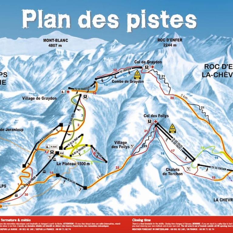 Dans résidence neuve LE SNOW ROC sur les pistes, grand studio cosy 5 pers avec terrasse panoramique, SAUNA, WIFI - Appartement 1 Chambre - 29
