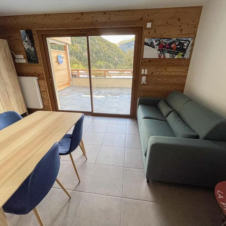 Dans résidence neuve LE SNOW ROC sur les pistes, grand studio cosy 5 pers avec terrasse panoramique, SAUNA, WIFI - Appartement 1 Chambre - 7