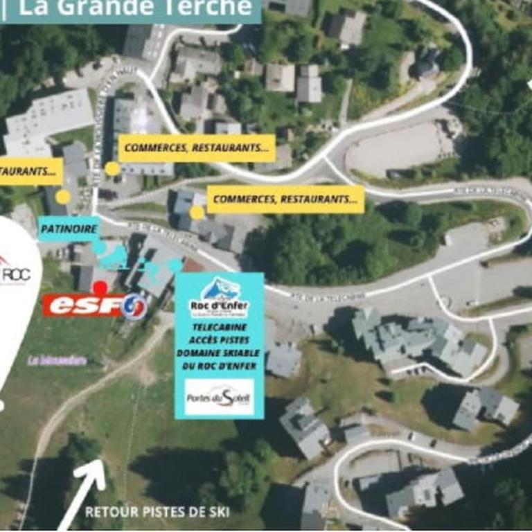 Dans résidence neuve LE SNOW ROC sur les pistes, grand studio cosy 5 pers avec terrasse panoramique, SAUNA, WIFI - Appartement 1 Chambre - 36