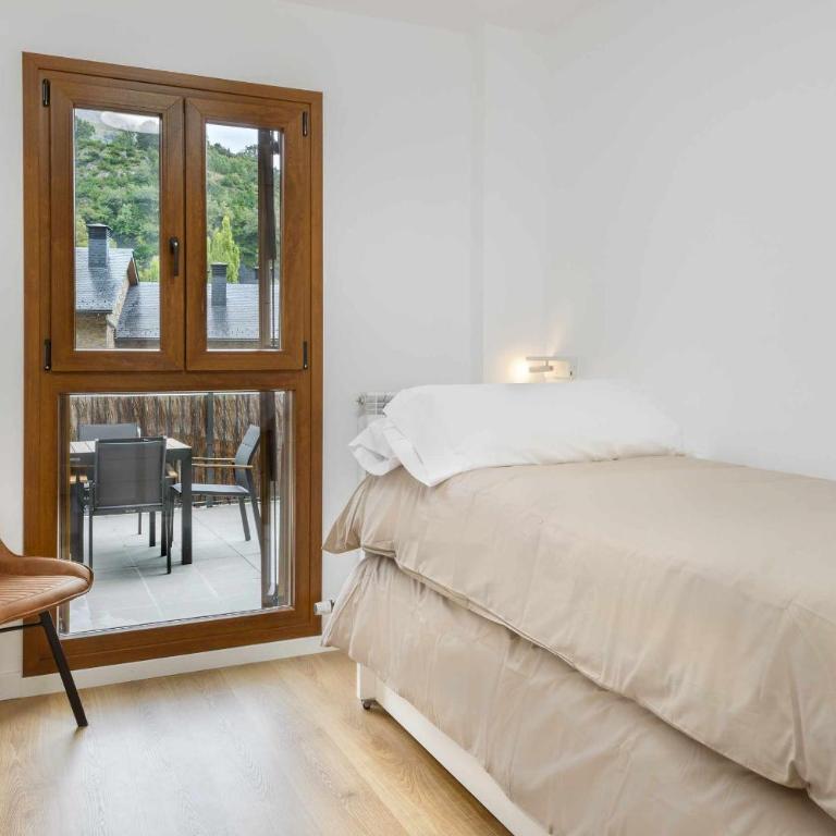 Casa O Berde terraza con vistas a Aramón Panticosa - Apartamento de 3 dormitorios - 15