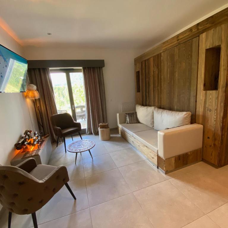 Les Trois Chaufatons - Chalets Boutiques - Apartment mit Terrasse - 3
